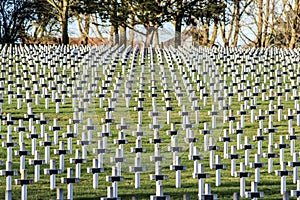 Cemetery world war one in France Vimy La Targette.