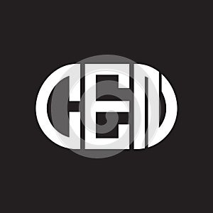 CEN letter logo design on black background. CEN creative initials letter logo concept. CEN letter design