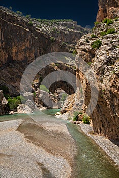 Cendere, Turkey. River Gendere canyon