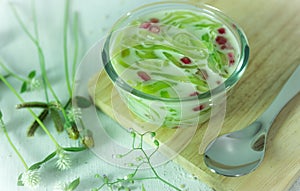 Cendol or Iced dessert of Thailand