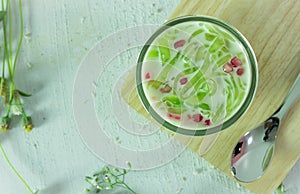 Cendol or Iced dessert of Thailand