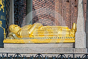 Cenotaph of Birger Jarl Birger Magnusson  in the Stockholm City Hall Stockholms stadshus in Stockholm, Sweden photo