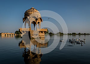 Cenotaph in the middle of the lake