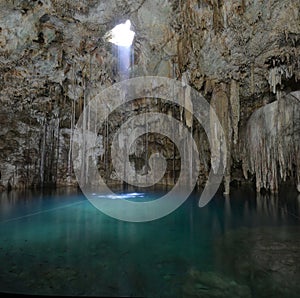 Cenote X-Keken (Dzitnup) in Yucatan peninsula, Mexico.