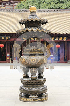 censer in Asian Chinese temple