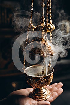 censer in church incense and smoke