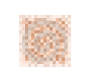 Censor blur effect texture for face or nude skin. Blurry pixel color censorship square. Vector illustration isolated on