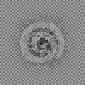 Censored data. Pixels blure area. Private content. Censorship gray mosaic. Vector illustration isolated on transparent background