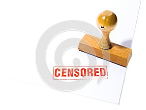 CENSORED Rubber stamp photo