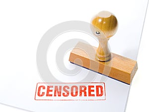 CENSORED Rubber stamp photo