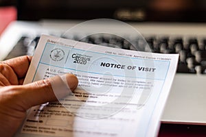 Census Bureau Notice of Visit form