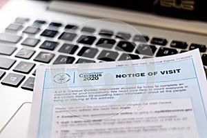 Census Bureau Notice of Visit form