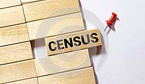 CENSUS word written on building blocks concept