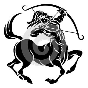 Centaur Archer Sagittarius Zodiac Sign photo