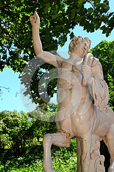 Centaur bridge, Pavlovsk park, Russia