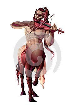 Centaur is playing the violin photo