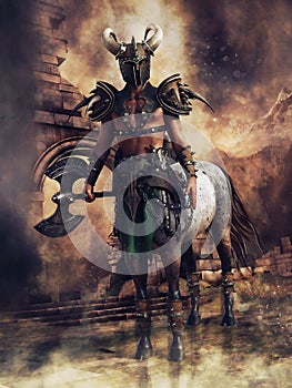 Centaur warrior in an armour photo