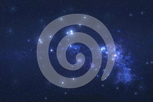 Centaurus Constellation in outer space.