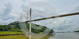 Centennial Bridge, Puente Centenario, crossing the Panama Canal. photo