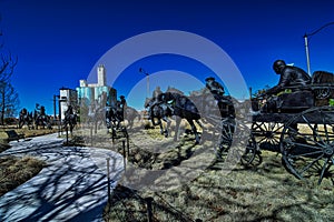 Centennial land run monument Bricktown OKC photo