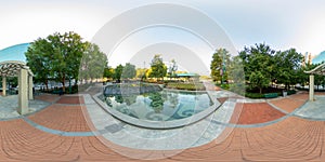 Centennial Olympic Park in Atlanta GA USA shot with a 360 vr equirectangular camera