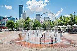 Centennial Olympic Park Fountain Summer Atlanta