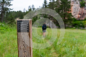 Centennial Trail Junction Sign Post