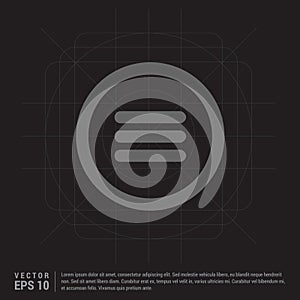 center align text icon