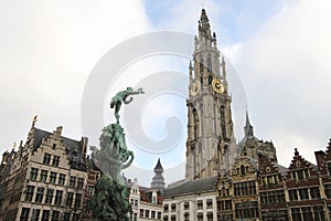 Center of Antwerp, Belgium