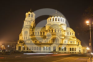 The center of Bulgaria - Sofia, by night photo