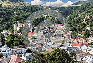 Centrum města Banská Štiavnica.