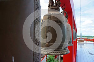 Center focus of bell in Wat Tham Khao Noi