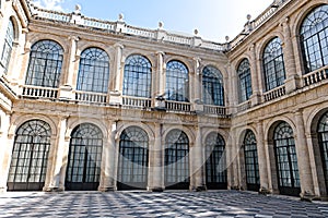 The inner courtyard of  of the Archivo General de Indias, Sevilla, Spain photo