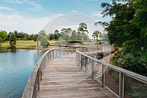 Center Lake Park is a public park with a boardwalk  in the city of Oviedo, Florida photo