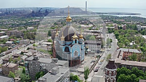 Center of Mariupol,Ukraine before Russian invasion