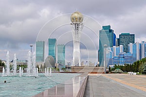 In the center of Nursultan