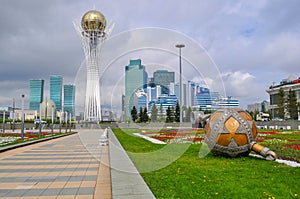 In the center of Nursultan