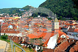 Center of old town, Brasov, Transilvania