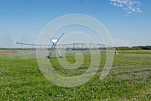 Center pivot crop irrigation or irrigating system for farm management