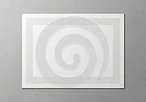 The center is plain, likely intended for custom text or design