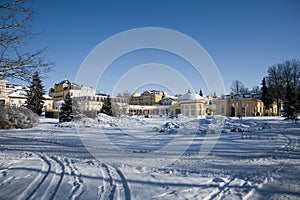 Center of small spa town Frantiskovy Lazne