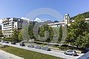 The Center of the town of Smolyan, Bulgaria