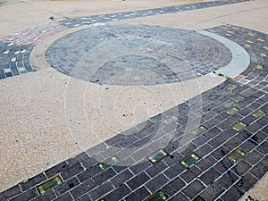 Center of the Universe in downtown of city Tulsa Oklahoma photo