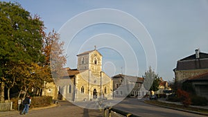 Center of village Domremy la Pucelle in the Lorena, France photo