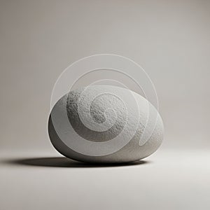 Centered in a minimalist setting with soft lighting casting a