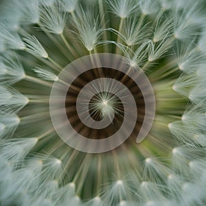 Centered seed in dandelion