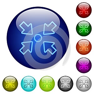Centering object outline color glass buttons