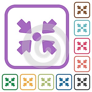 Centering object solid simple icons photo