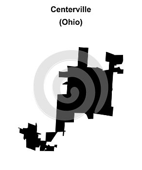 Centerville outline map
