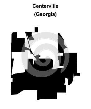 Centerville outline map